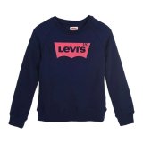 Sweatshirt uden h�tte til piger Levi's Batwing Crewneck Bl� M�rkebl� #1