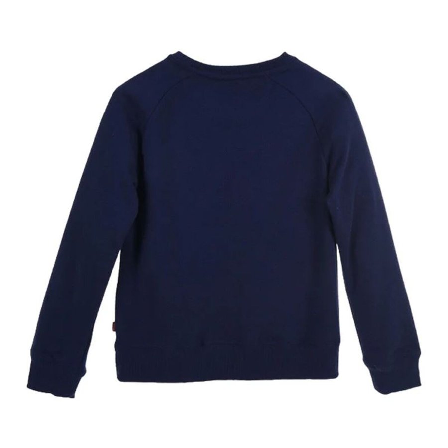 Sweatshirt uden h�tte til piger Levi's Batwing Crewneck Bl� M�rkebl� #2