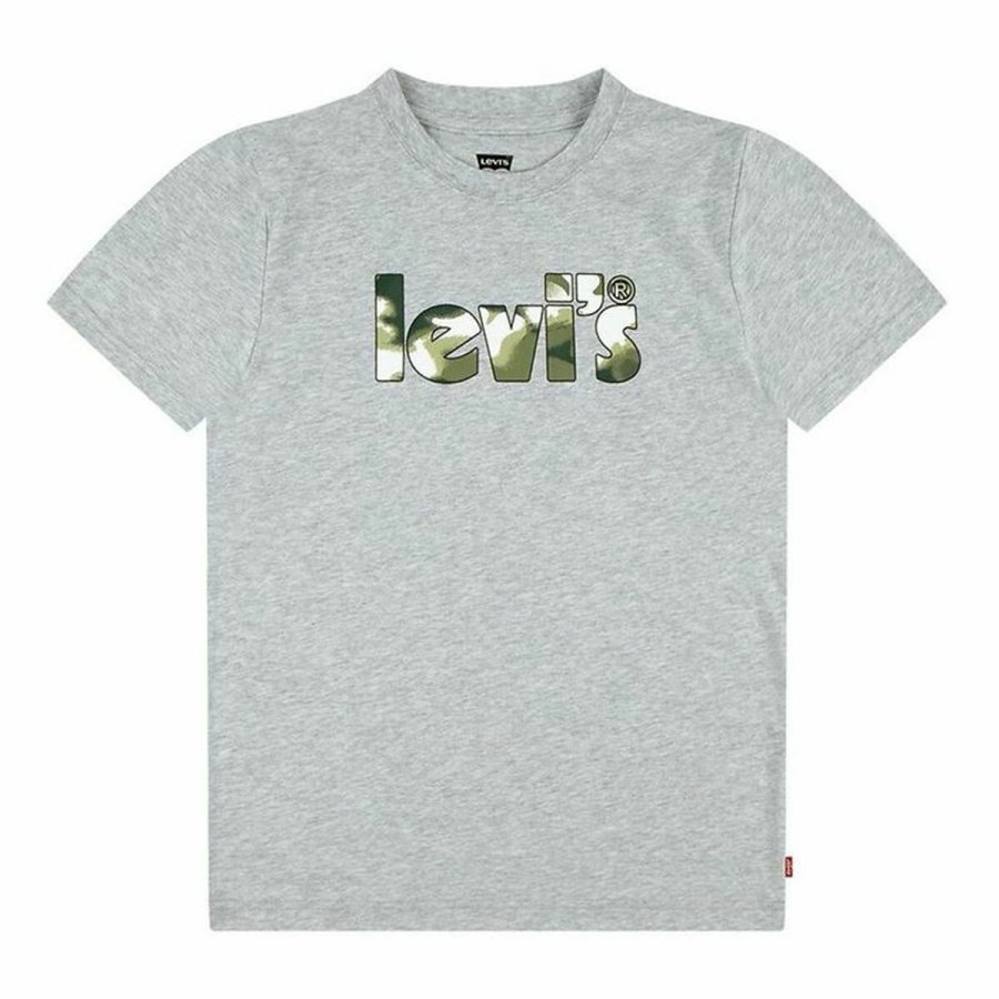 T-shirt Levi's Camo Poster Logo Gray Gr� #6