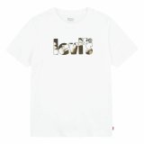 T-shirt Levi's Camo Poster Logo Bright 60732 Hvid #1