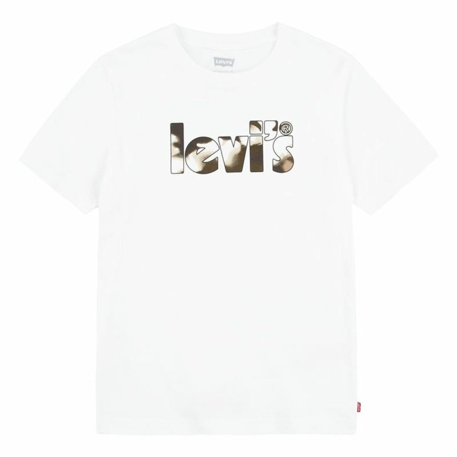 T-shirt Levi's Camo Poster Logo Bright Hvid #6