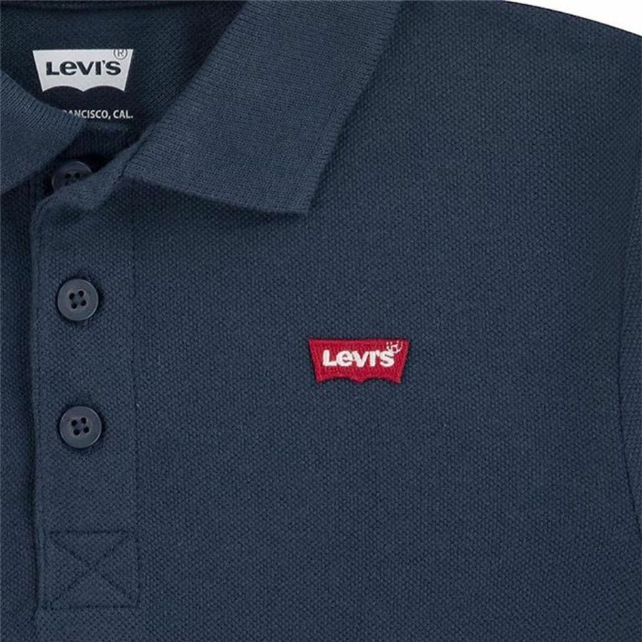 Kort�rmet Polotr�je til B�rn Levi's Lvb Back Neck Tape Bl� #3