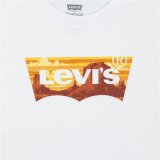 Brne Kortrmet T-shirt Levi's Lvb Golden Glow Batwing Hvid #4