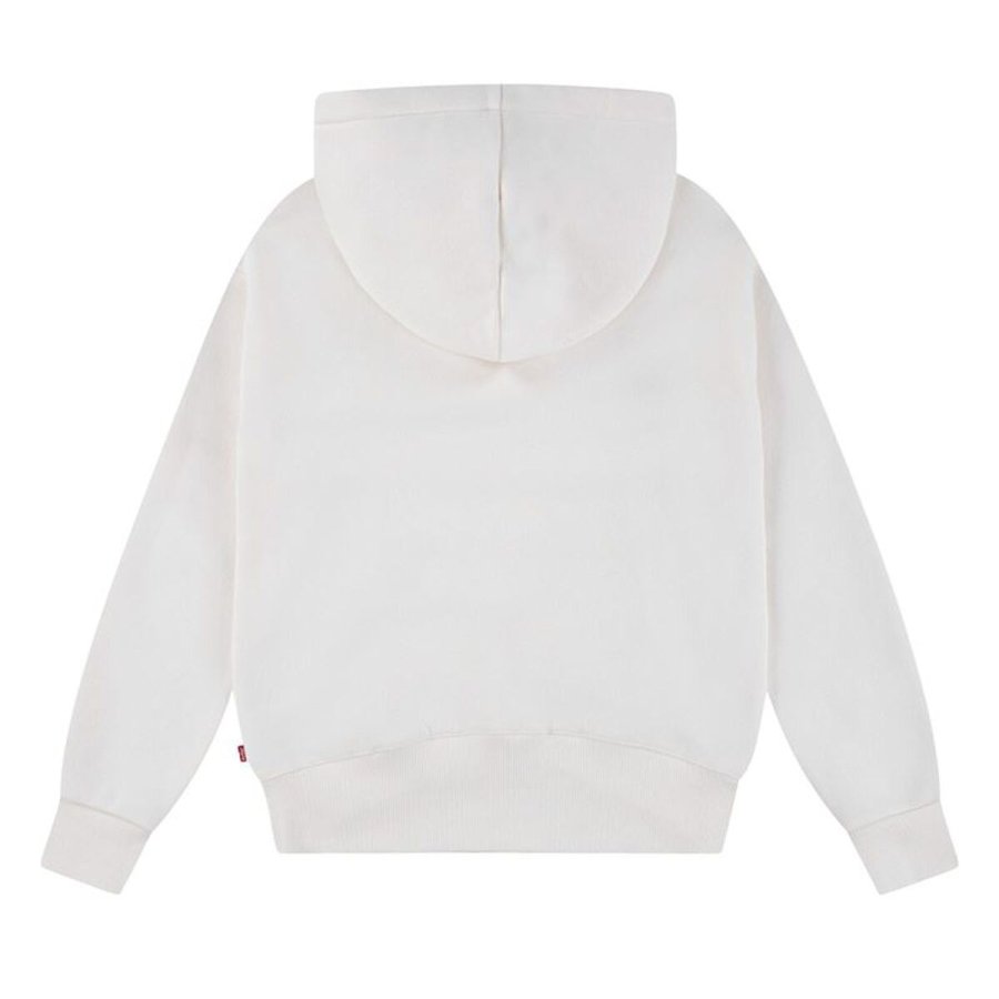 Sweatshirt med h�tte til piger Levi's Batwing Patch Hvid #2