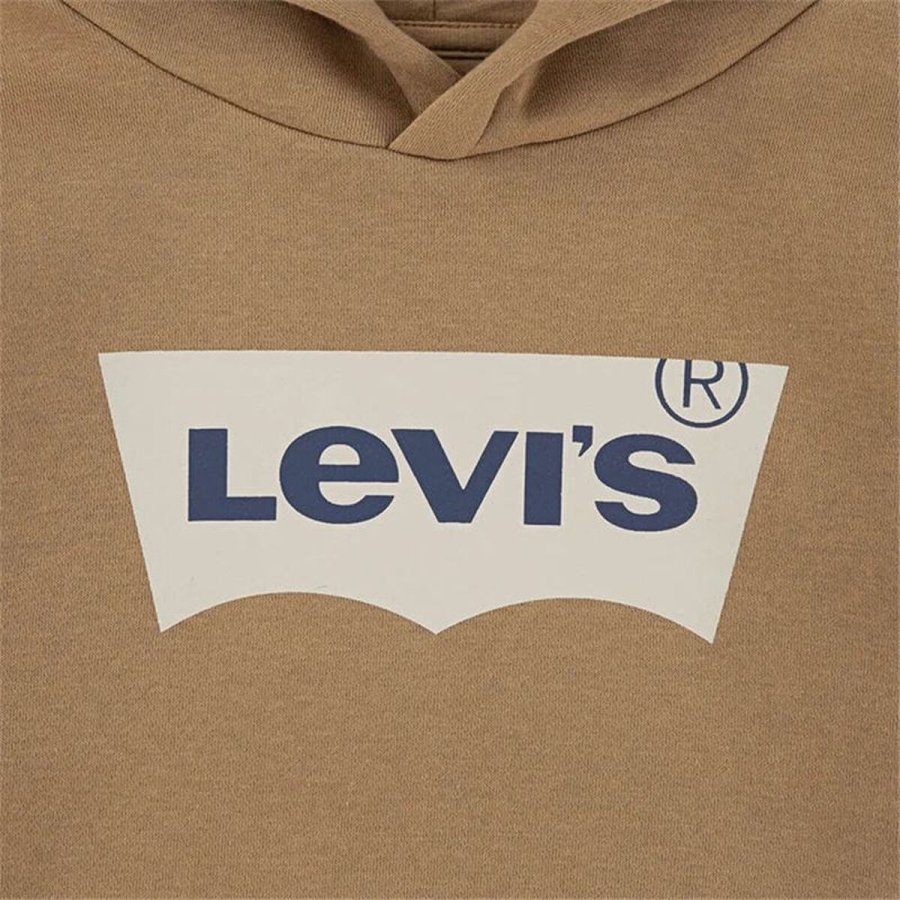 H�ttetr�je til B�rn Levi's Lvb Batwing Screenprint Hoodie Brun #3
