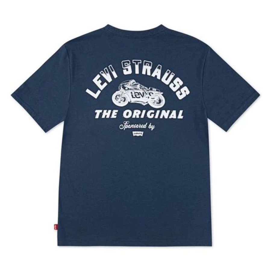 B�rne Kort�rmet T-shirt Levi's 8EP039-UF3 M�rkebl� #2