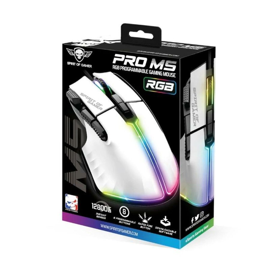 Optisk mus Spirit of Gamer Souris Pro M5 Hvid #4