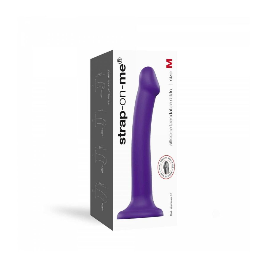 Masturbator Strap-on-me  Semi-Realistic Dual Density Silikone Lilla #9