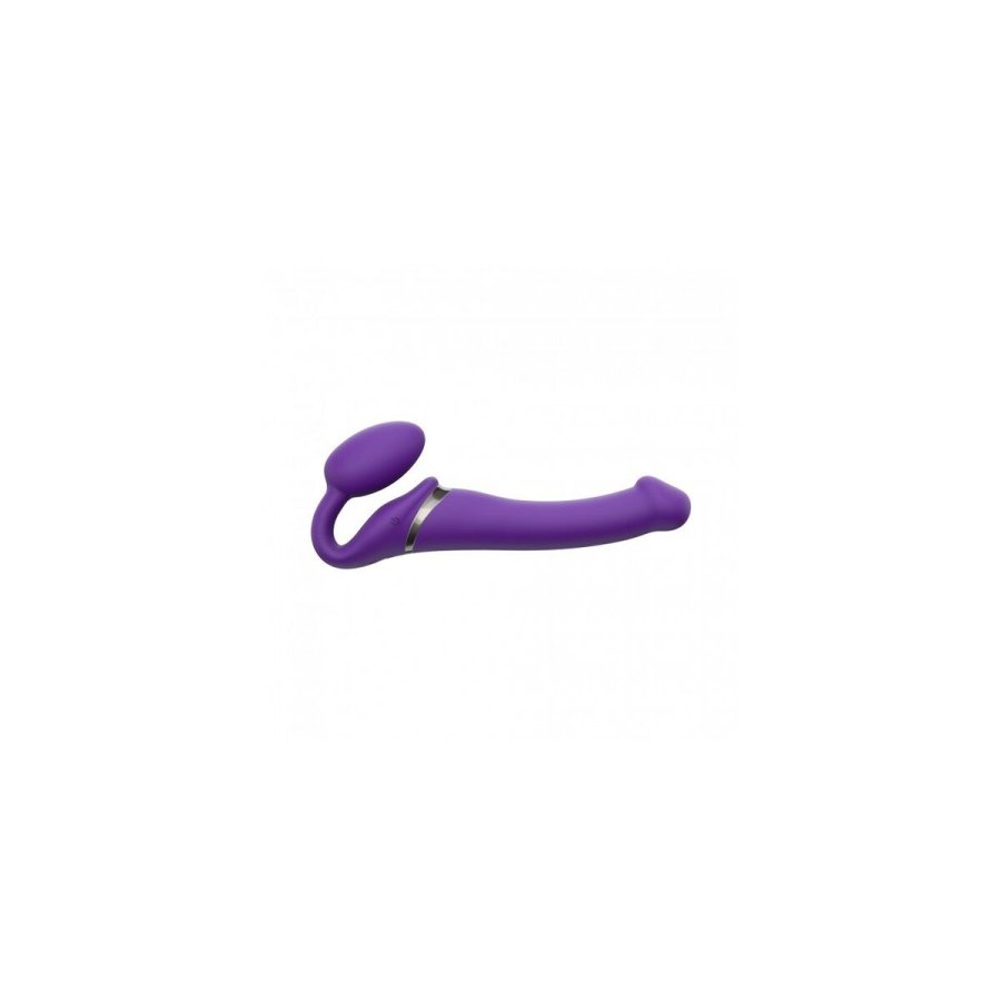 Dildo Strap-on-me Vibrating Remote Controlled 3 Motors Lilla #1