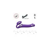 Dildo Strap-on-me Vibrating Remote Controlled 3 Motors Lilla #13