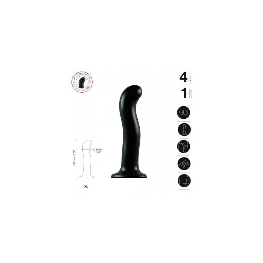 Dildo Strap-on-me POINT STIMULATOR Sort XL #9