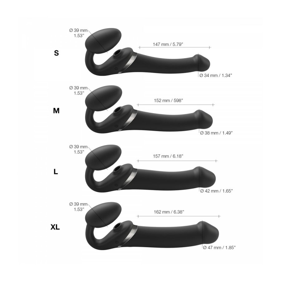 Dildo Strap-on-me 6017364 Sort L #9