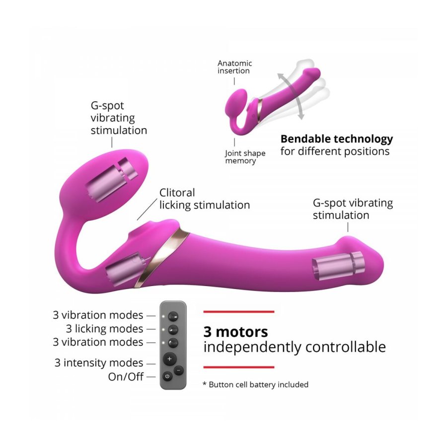 Vibrator Strap-on-me 6017456 Pink XL M #3