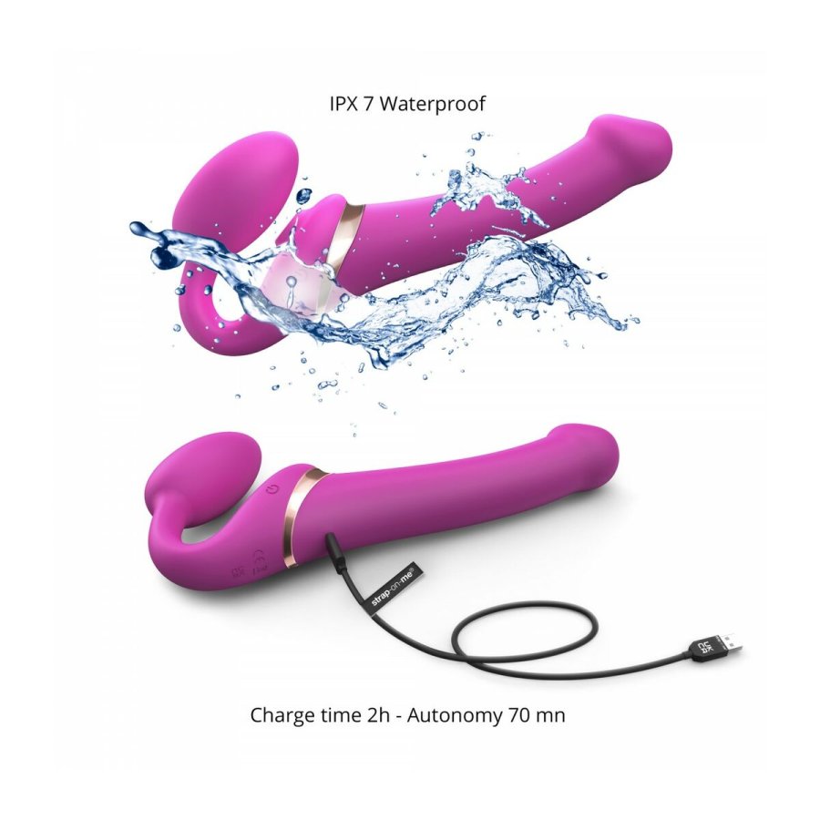Vibrator Strap-on-me 6017456 Pink XL M #5