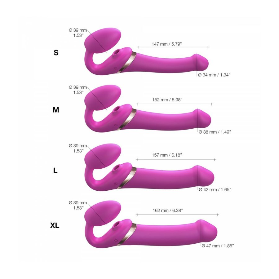 Vibrator Strap-on-me 6017456 Pink XL M #13
