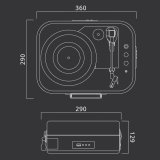 Pladespiller Muse MT207DGB #5