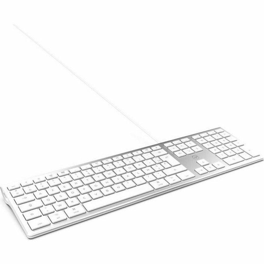 Tastatur Mobility Lab Hvid S�lvfarvet Mac OS AZERTY #1