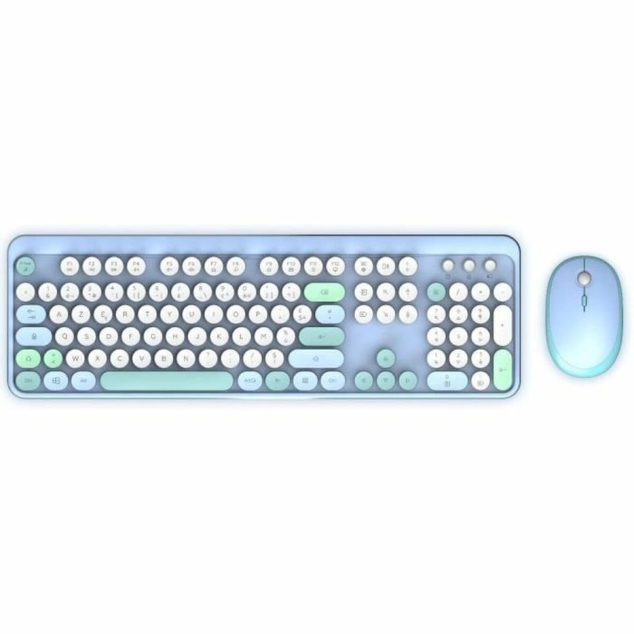 Tastatur og mus Mobility Lab Pure Color Bl� Azerty Fransk #1