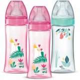 Babys flaske Dodie Bird ros #1