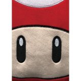 Pude Mario Bros 43 x 3 x 43 cm Hvid Rd Polyester Champignon #3