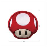 Pude Mario Bros 43 x 3 x 43 cm Hvid Rd Polyester Champignon #4