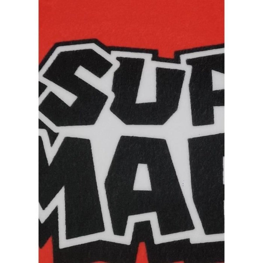 Pude Mario Bros 43 x 3 x 43 cm Hvid Rd Polyester Champignon #5