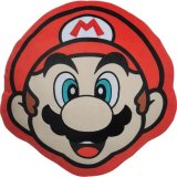 Pude Mario Bros 41 x 3 x 41 cm Bl Hvid Brun Sort Rd Beige Polyester Ansigt #1