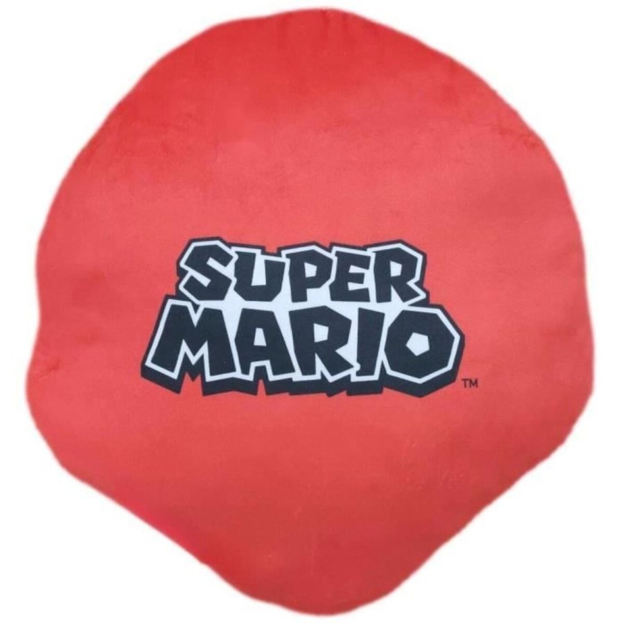 Pude Mario Bros 41 x 3 x 41 cm Bl Hvid Brun Sort Rd Beige Polyester Ansigt #3