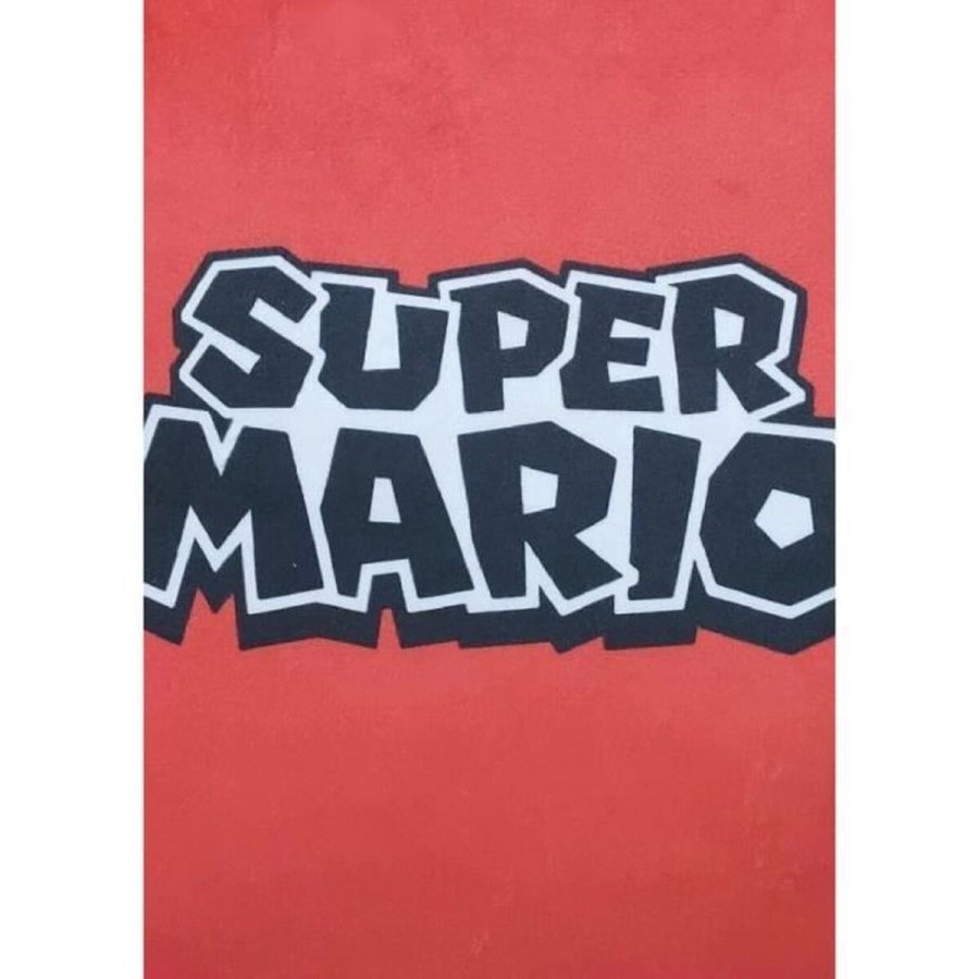Pude Mario Bros 41 x 3 x 41 cm Bl Hvid Brun Sort Rd Beige Polyester Ansigt #5