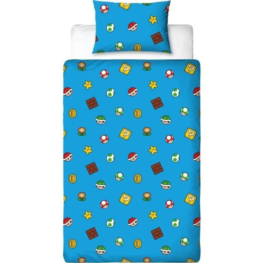 Dynebetr�k s�t Mario Bros 25 x 4 x 30 cm Multifarvet Seng 140 2 Dele #2