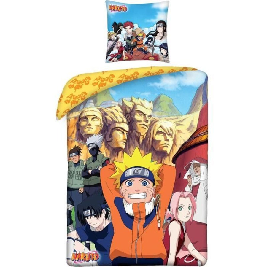 Dynebetr�k s�t Naruto Multifarvet Seng 140 2 Dele #1