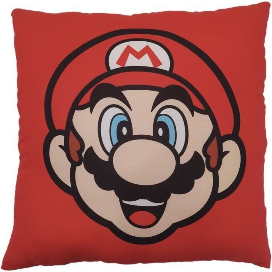 Pude Mario Bros 39 x 3 x 41 cm Multifarvet Polyester Udskrevet Brns #3