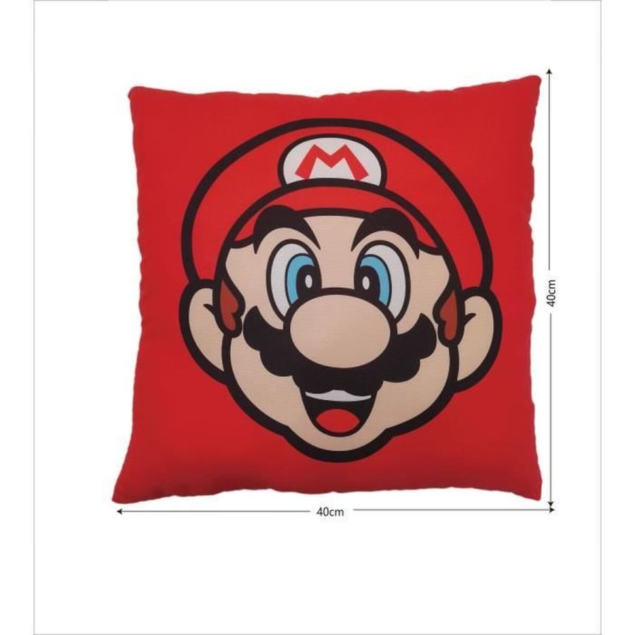Pude Mario Bros 39 x 3 x 41 cm Multifarvet Polyester Udskrevet Brns #5