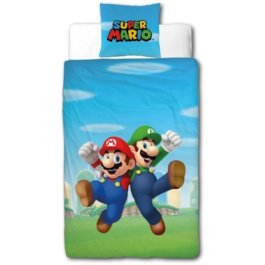 Dynebetr�k s�t Mario Bros Multifarvet Seng 140 2 Dele #1