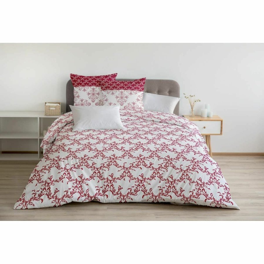 Dynebetrk st HOME LINGE PASSION Hvid Bourgogne 240 x 260 cm #5