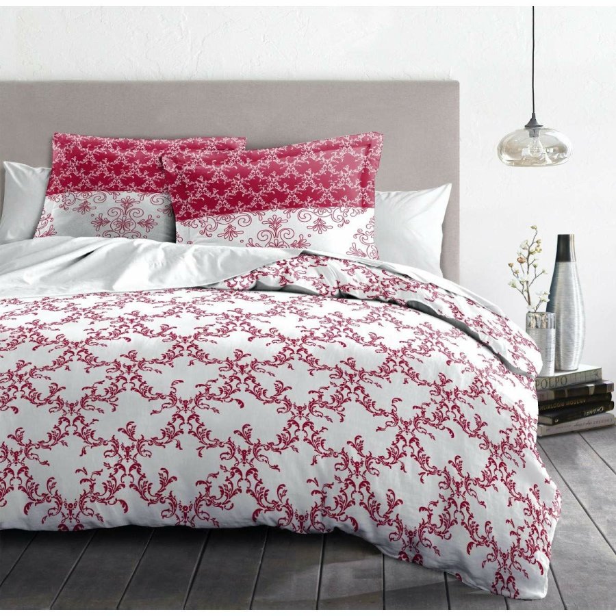 Dynebetrk st HOME LINGE PASSION Hvid Bourgogne 240 x 260 cm #13