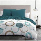 Dynebetrk st HOME LINGE PASSION Grn 220 x 240 cm Cirkler #9