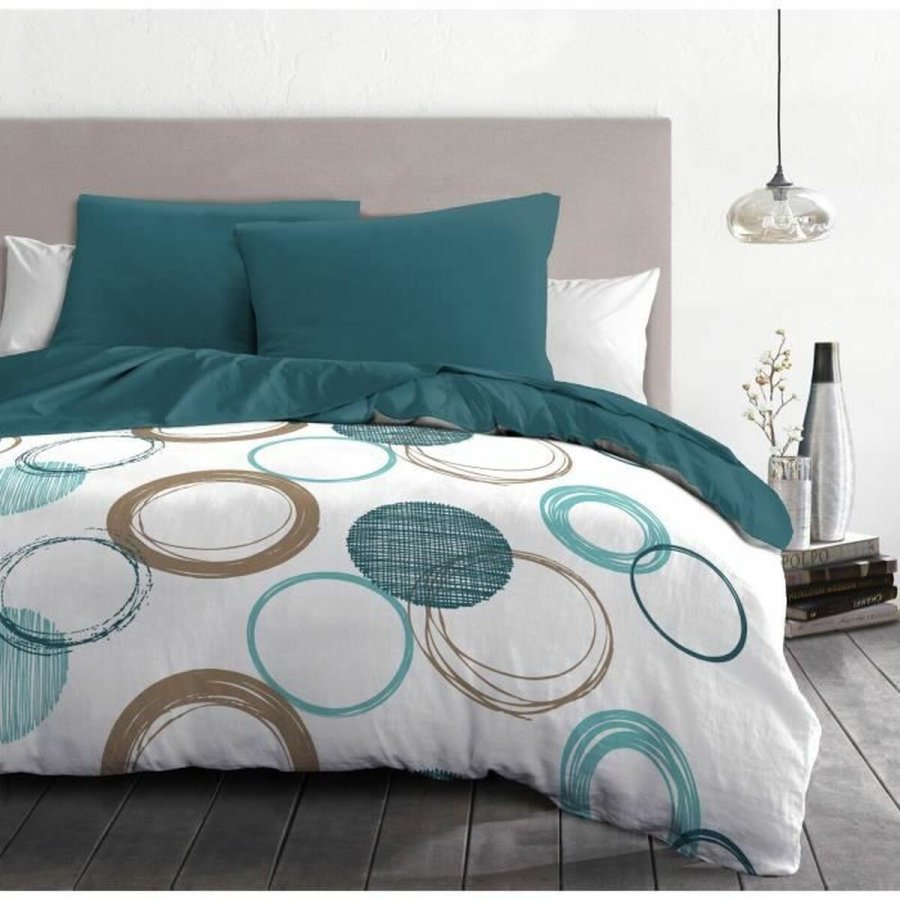 Dynebetrk st HOME LINGE PASSION Grn 220 x 240 cm Cirkler #9