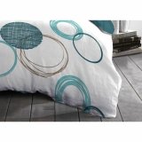 Dynebetrk st HOME LINGE PASSION Grn 220 x 240 cm Cirkler #13