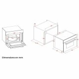 Indbygget mikroblgeovn Continental Edison CEMO34CEB3 Sort 1450 W 34 L #5