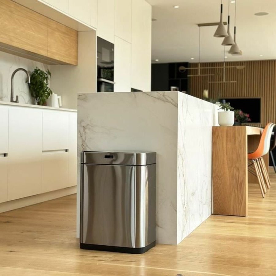 Skraldespand Kitchen Move Gr Metal Rustfrit stl 60 L #13