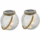Solcellelampe Lumisky Crack Ball Cord Gennemsigtig (2 enheder) #1