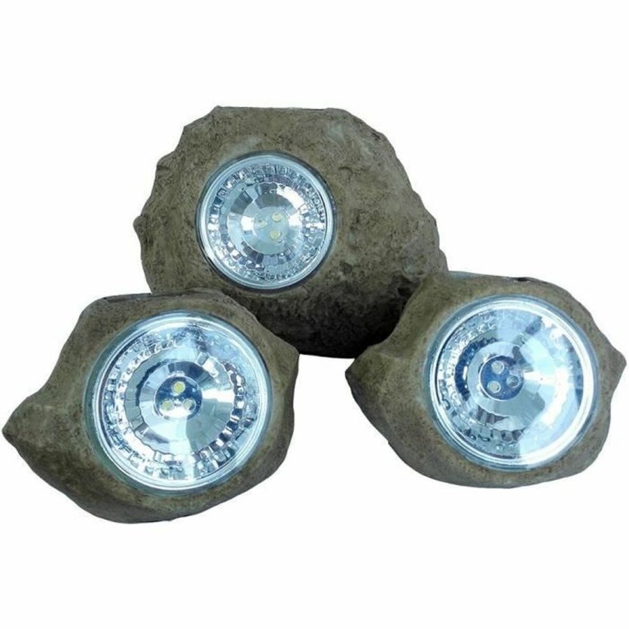 Solcellelampe Lumisky ROCKY BROWN Gr (3 enheder) (3 Dele) #1