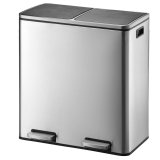 Affaldsspand til genbrug Kitchen Move Rustfrit stl (30 L x 2) #1