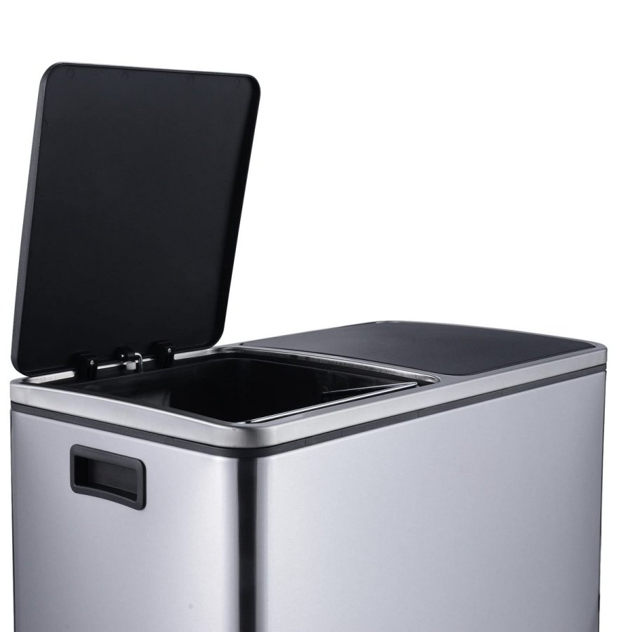 Affaldsspand til genbrug Kitchen Move Rustfrit stl (30 L x 2) #9