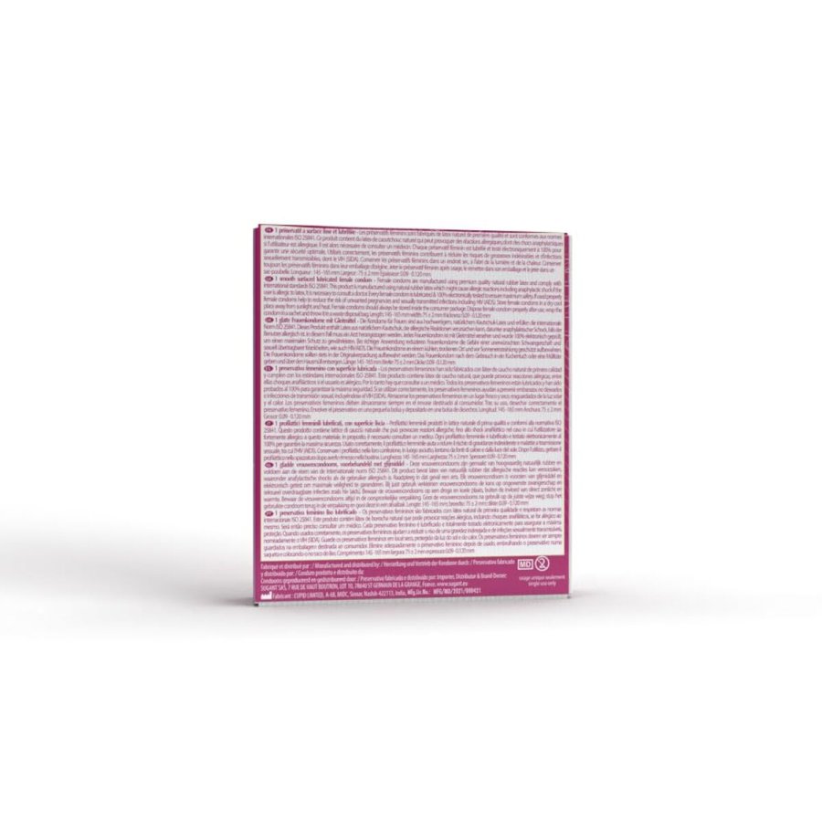 Femidom Kvinde Kondom Ormelle 2 enheder #6