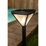 Solcellelampe Galix 25 lm Sort Rustfrit stl #2