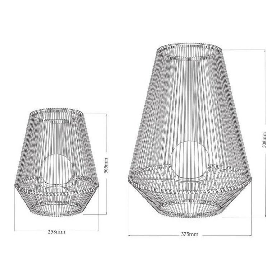 Solcellelampe Galix Hvid Metal #4