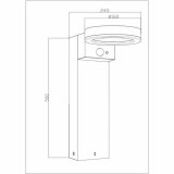 Solcellelampe Galix G4590B Slvfarvet 1000 Lm #4