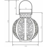 Solcellelampe Galix Beige #4